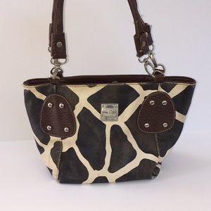 Giraffe print purse